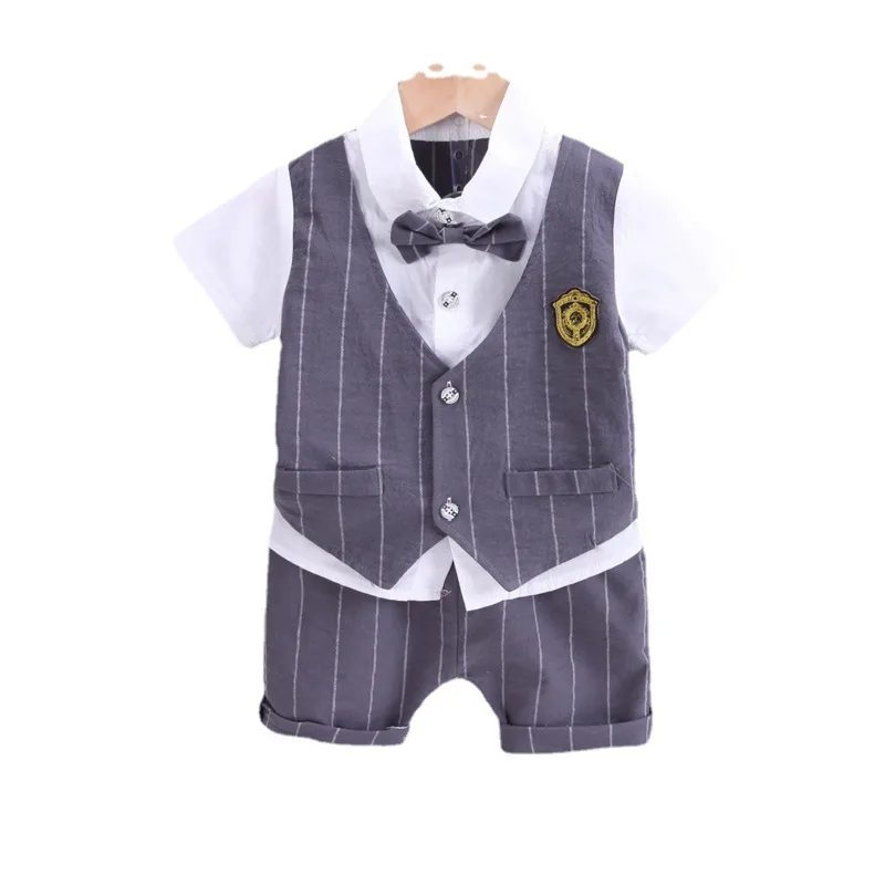 

New Summer Baby Clothes Suit Children Boys Casual Cotton Shirt Shorts 2Pcs/Sets Toddler Fashion Costume Infant Kids Tracksuits