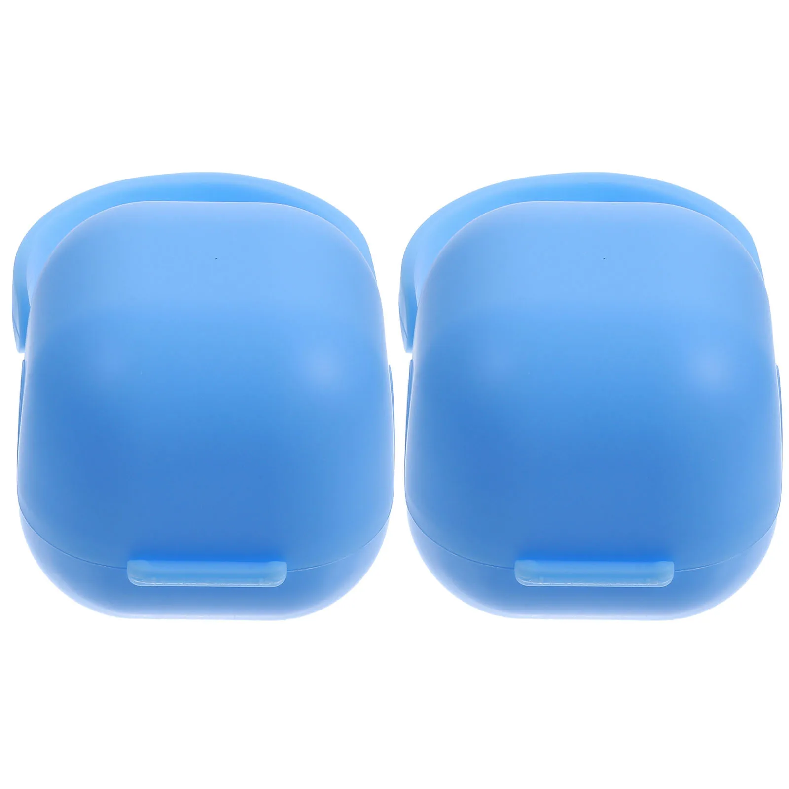 2 Buah Tempat Penyimpanan Dot PP Aman Tempat Penyimpanan Dot Kompak untuk Penggunaan Perjalanan dan Rumah Cocok untuk Semua Dot Utama Tempat Dot Biru