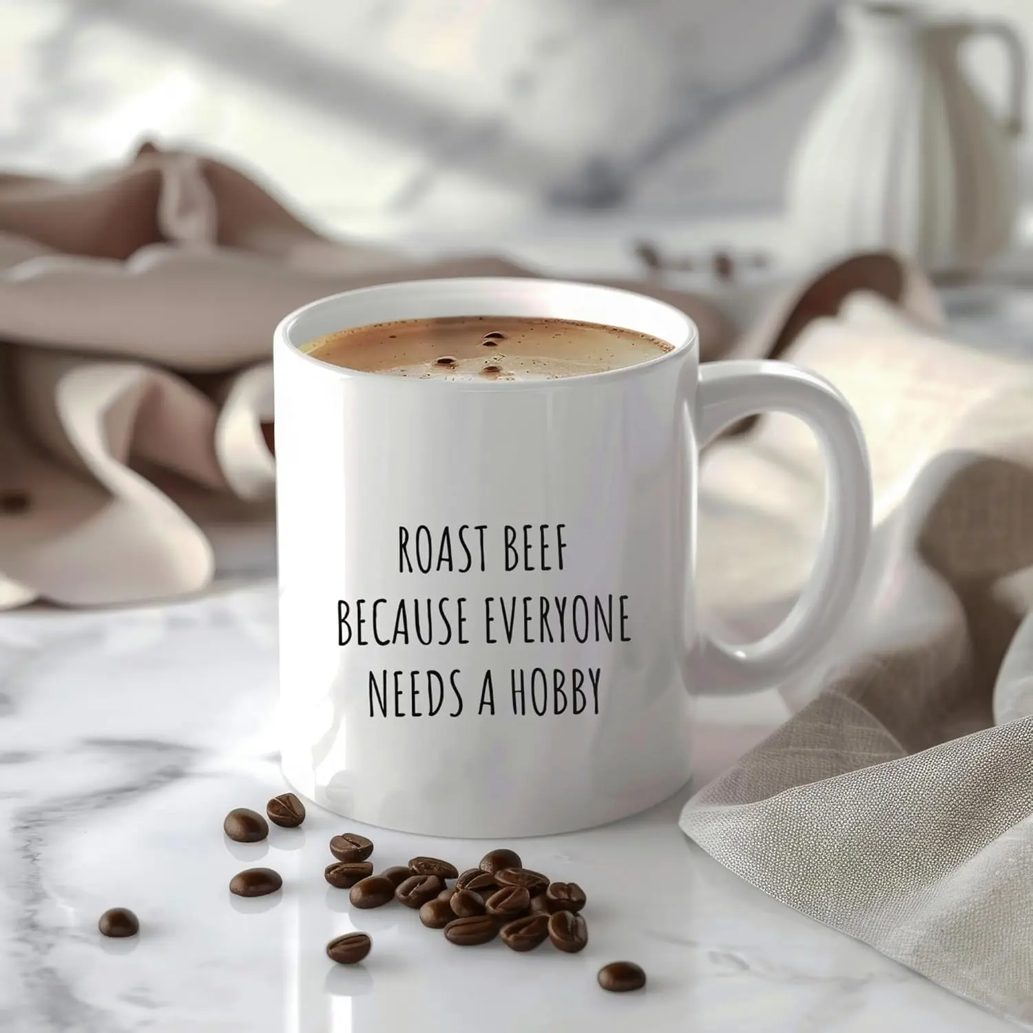 Roast Beef Because Everyone Needs A Hobby Mug Hearty Family Meals Coffee Cup Funny Gift For Home Chefs Classic Comfort mugs