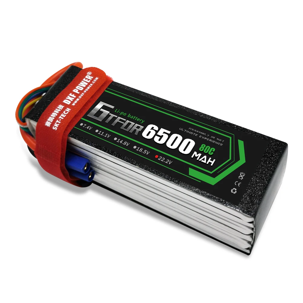 GTFDR 6S Lipo Battery 22.2V 7500mAh 7000mAh 6500mAh 5200mAh XT90 XT60 T for FPV Drone Airplanes Quadcopter Boat Truck Helicopter