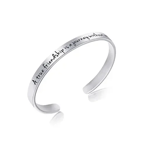 

Inspirational Encouragement Motivational Bracelets for Women Engraved Jewelry Birthday Christmas Gift for Her Teen Girls