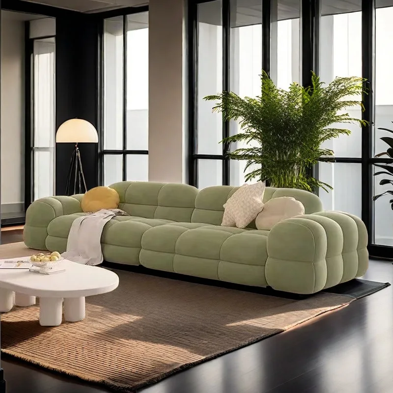 Nordic style small apartment living room bedroom marshmallow sofa beauty salon clothing store modern