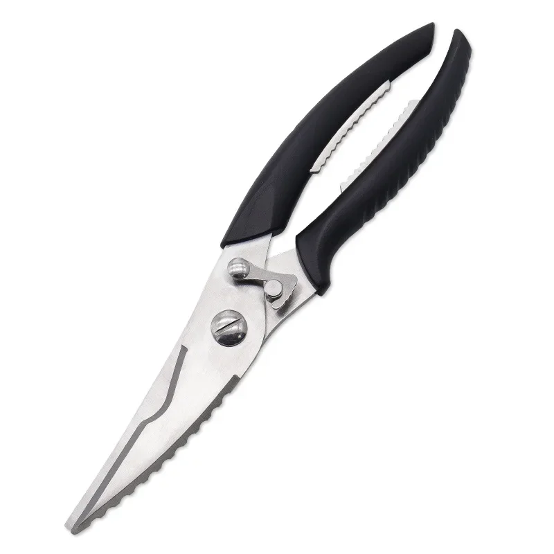 Dobeli 3mm Thick Stainless Steel Chicken Bone Scissors ABS Comfort Handle Kitchen Shear With Fish Scaler Hand Tools For Home