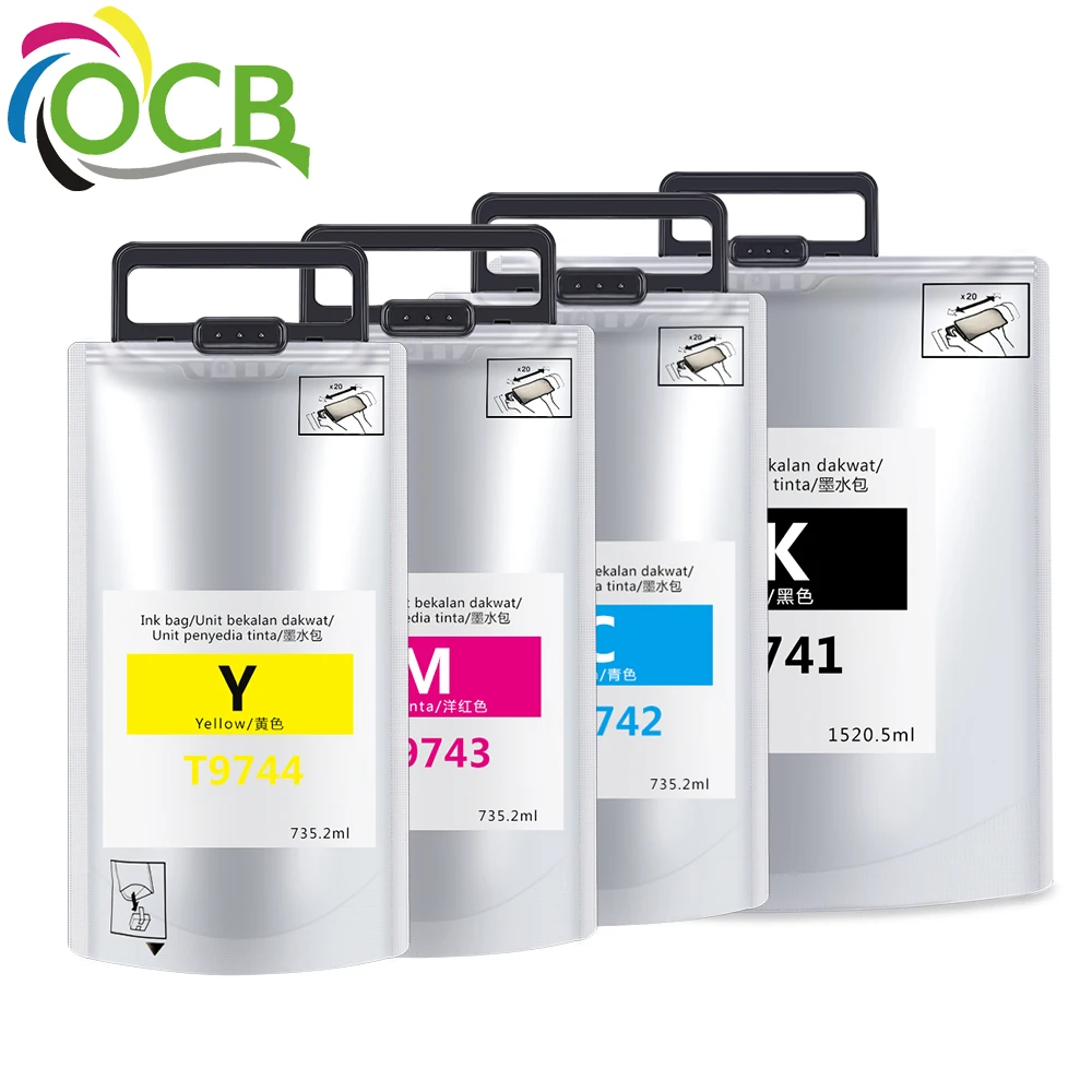 

Ocinkjet T9741 T9742 T9743 T9744 Compatible Pigment Ink For Epson WF-C869Ra WF-C869 C869RD3TWFC C860 C869DRTWF C869RDTWFC Print