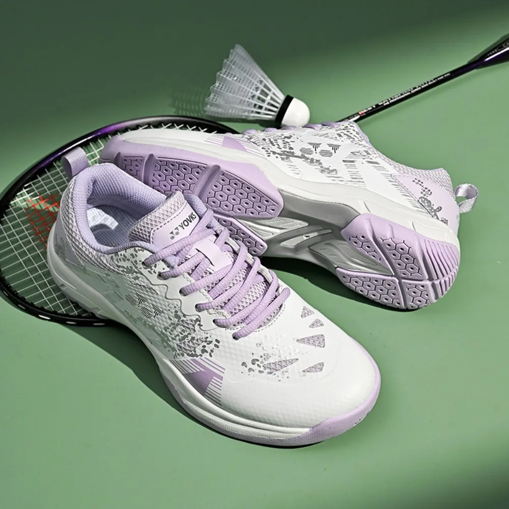 Unisex Badminton Shoes Competition Training Volleyball Tennis Ground Flight Anti-slip Wear-resistant Low Top Sports Sneakers