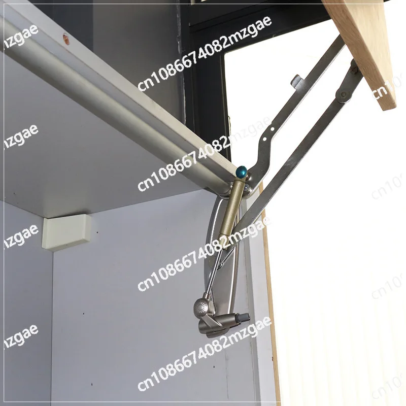 Pneumatic hydraulic support microwave cabinet lifting door vertical lifting door support cabinet type sliding lifting door