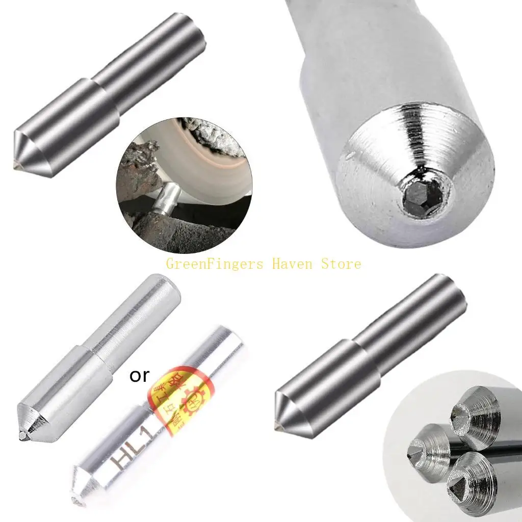 

F68D Silver for Triangle Grinding Wheel Single Point Diamonds Pen Dresser Tapered Poi