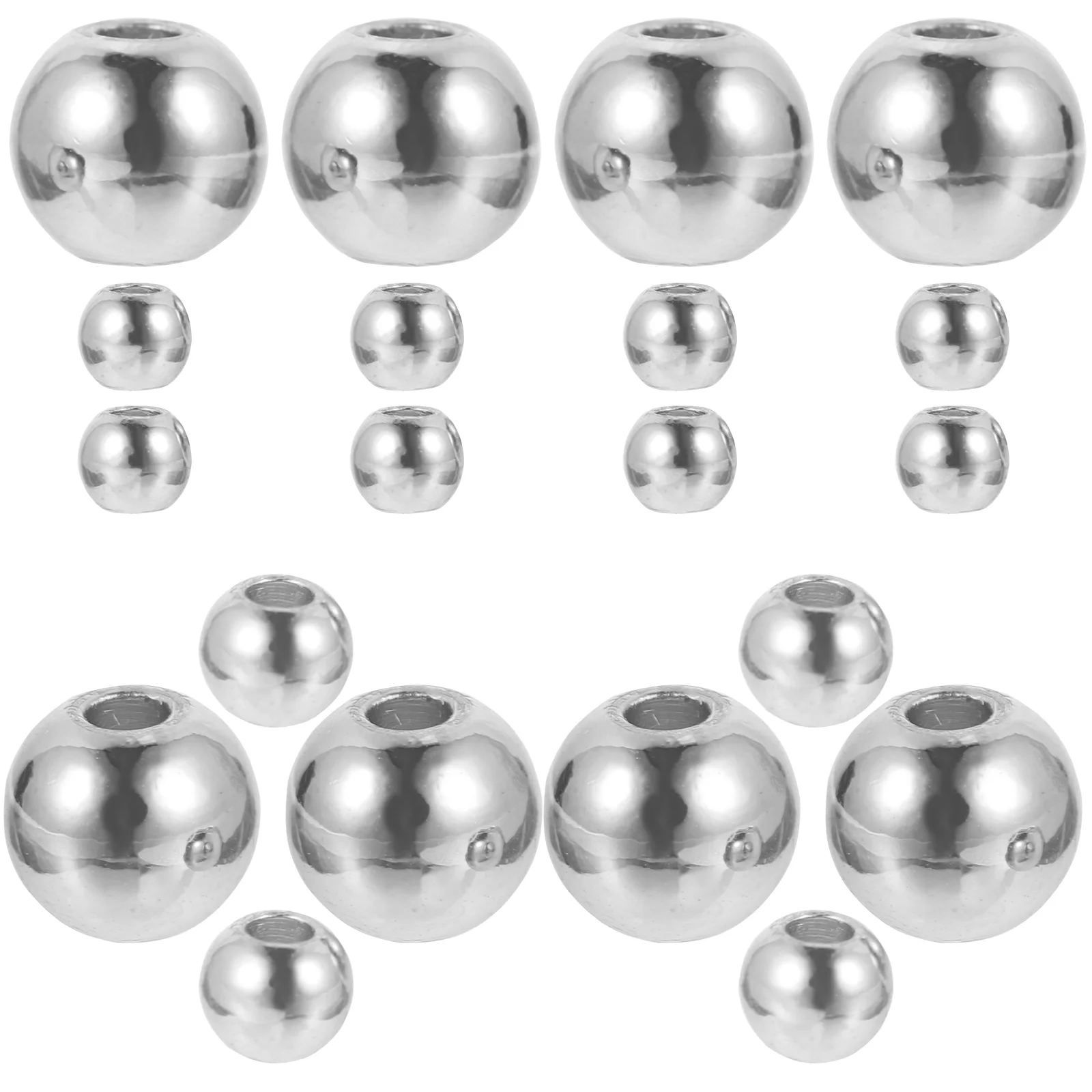 

200pcs Metal Beads Copper Spacer DIY Jewelry Making Craft Supplies Beads for Bracelets Necklaces Round Circle