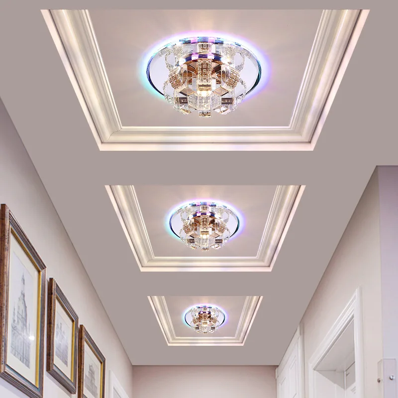 Modern Crystal LED Ceiling Lamp 9W Ceiling Light Fixture Lighting Ceiling Lights For bedroom Aisle Corridor Kitchen