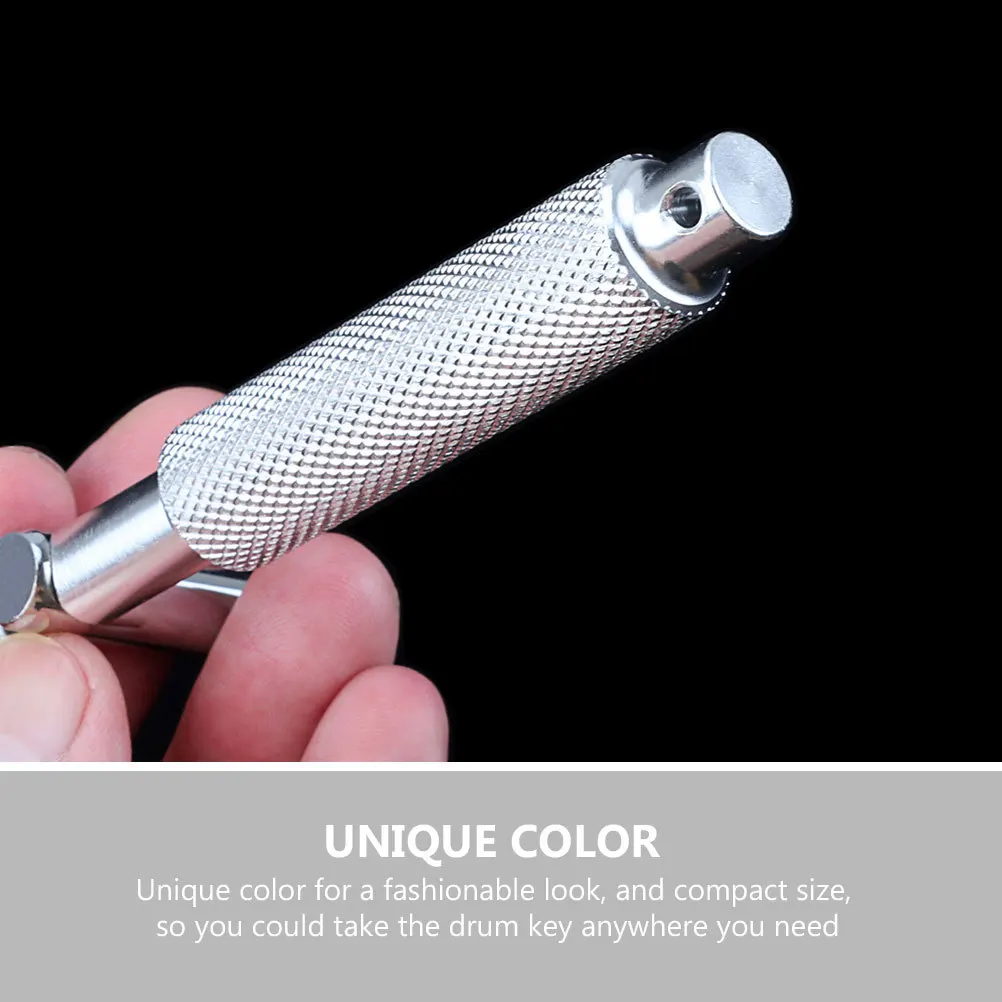 

Drum Wrench Key Tuner Steel Tuning Silver Metal Percussion Instrument Accessories