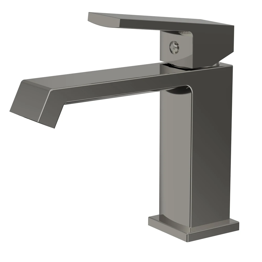 

Gun Grey Brass Hot and Cold Bathroom Sink Mixer Tap Basin Faucet Bathroom Basin Faucet