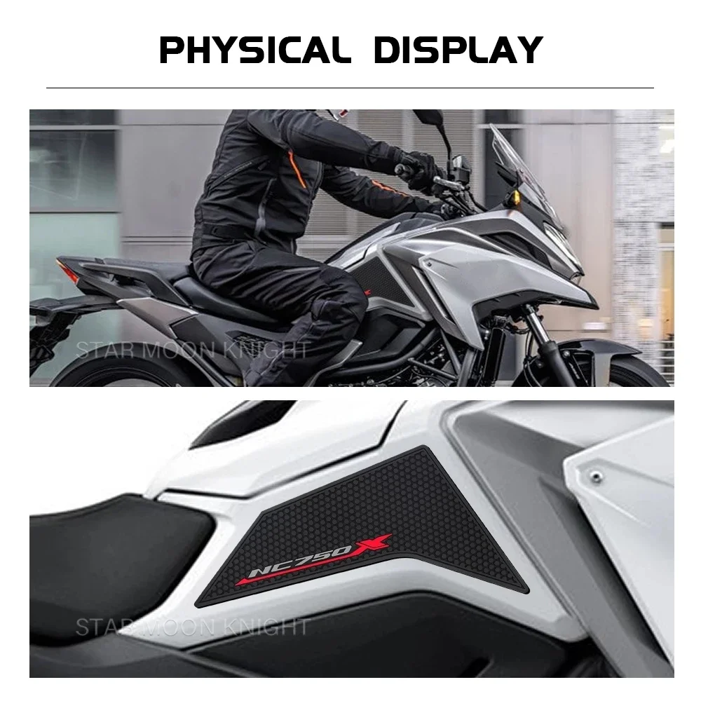 For HONDA NC750X NC 750X 750 X 2021 2022 2023 Motorcycle Accessories Fuel Tank Pad Stickers Anti Slip Rubber Tankpad