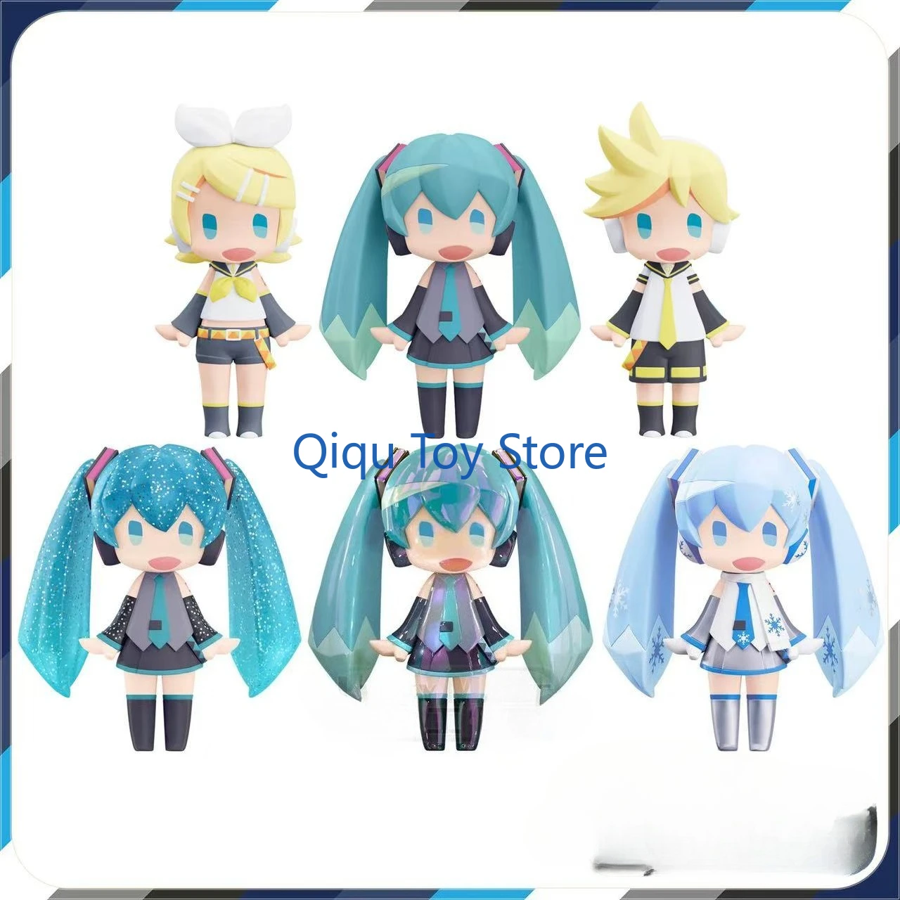 

In stock GSC HELLO Hatsune Mirai Transparent Pearl Light Mirror Ring Mirror Sound Link Q Version Handicraft