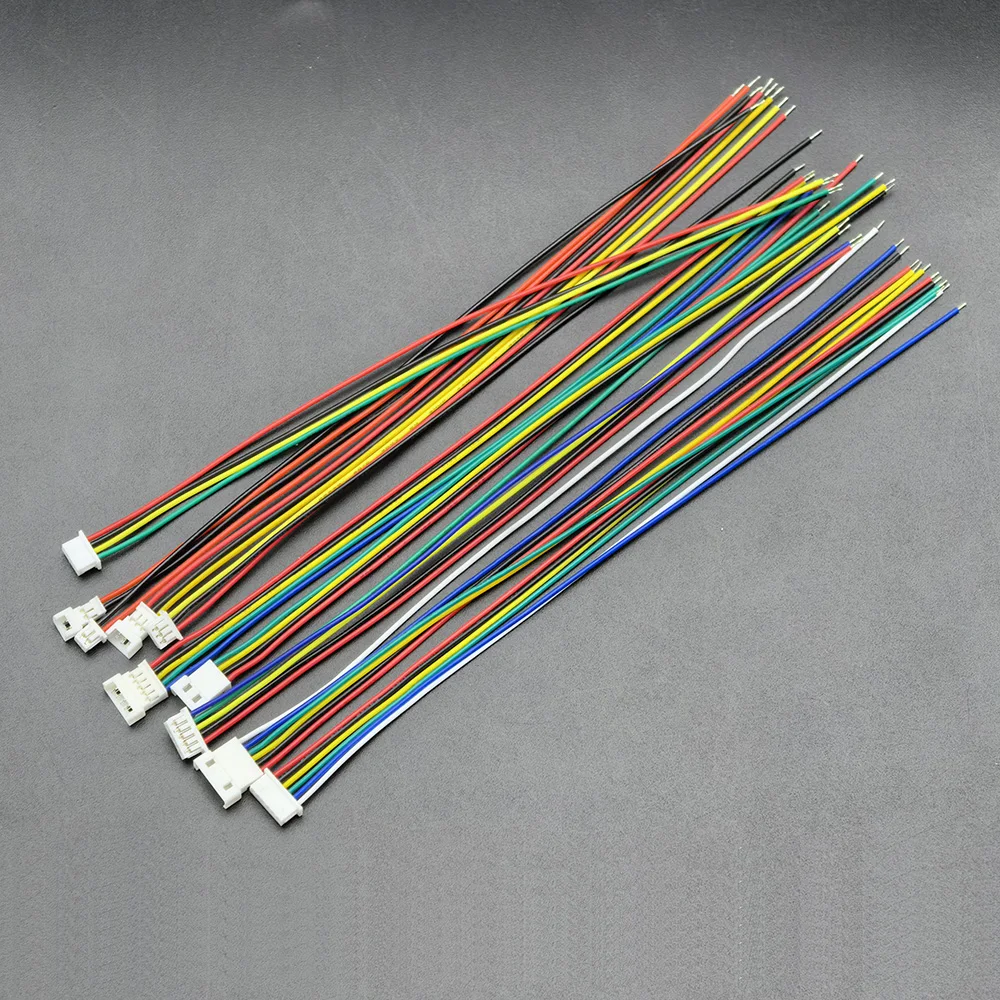 5 Pairs Mini JST 1.25mm Connector Pitch 1.25mm Male Plug Female Jack Socket MX1.25 2P/3/4/5/6 Pin Connectors with Wire Cable view 3