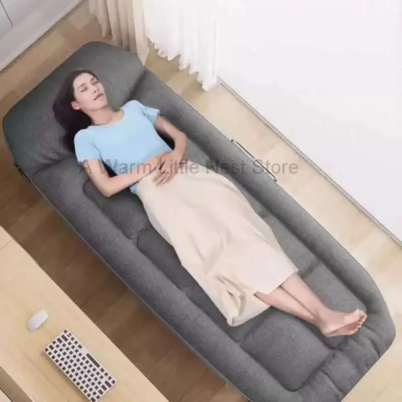 Bed Sun Space Japanese Saving Comfortable Noon Break Frame Black Bed Folding Single Confortable Cama Plegable Home Furniture