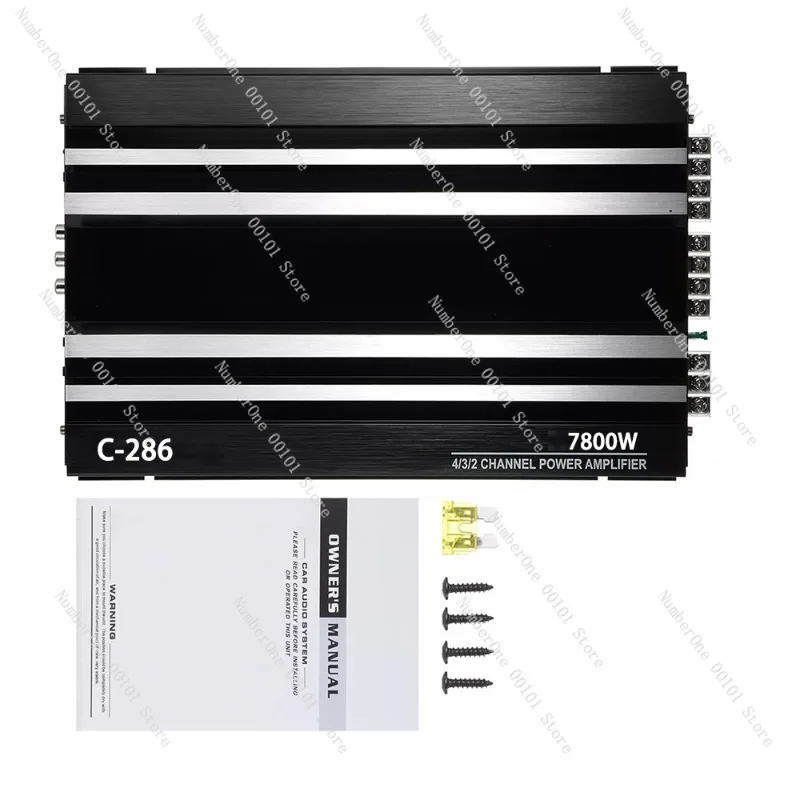 286 power amplifier 7800w car audio restoration power amplifier ab class four-way car power amplifier