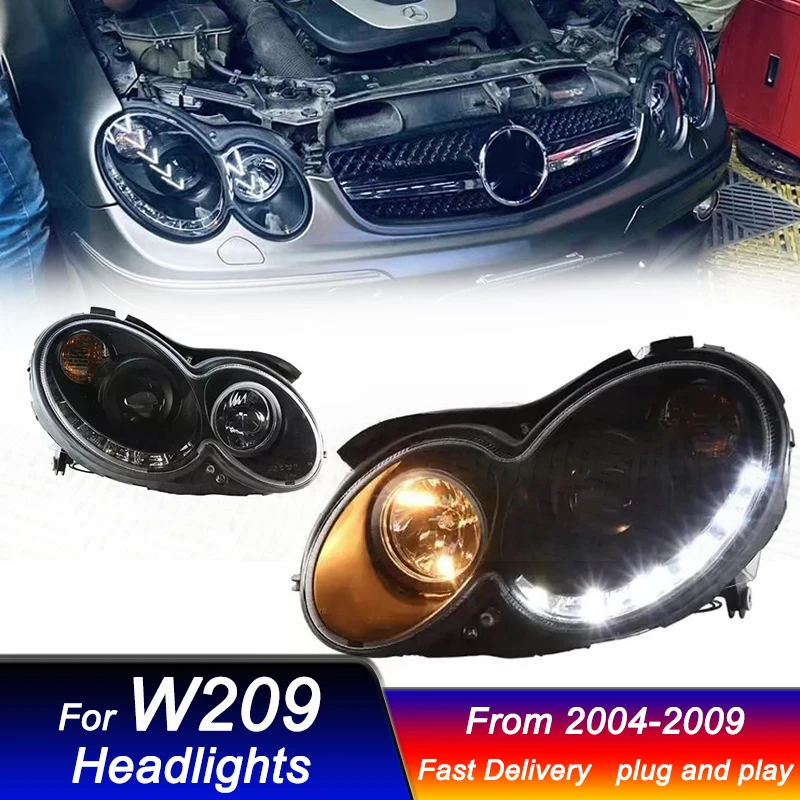 Car Headlights For Mercedes Benz CLK W209 2004-2009 CLK200 CLK230 CLK280 CL320 CLK350 New Design headlamp LED Headlight Assembly