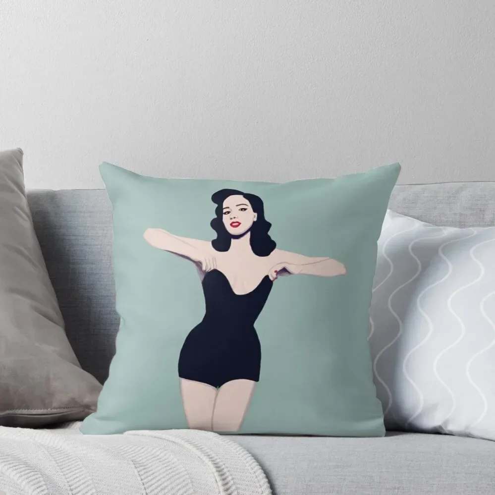 Dita Von Teese Burlesque Throw Pillow bed pillows sleeping pillows pillow pillowcase pillow