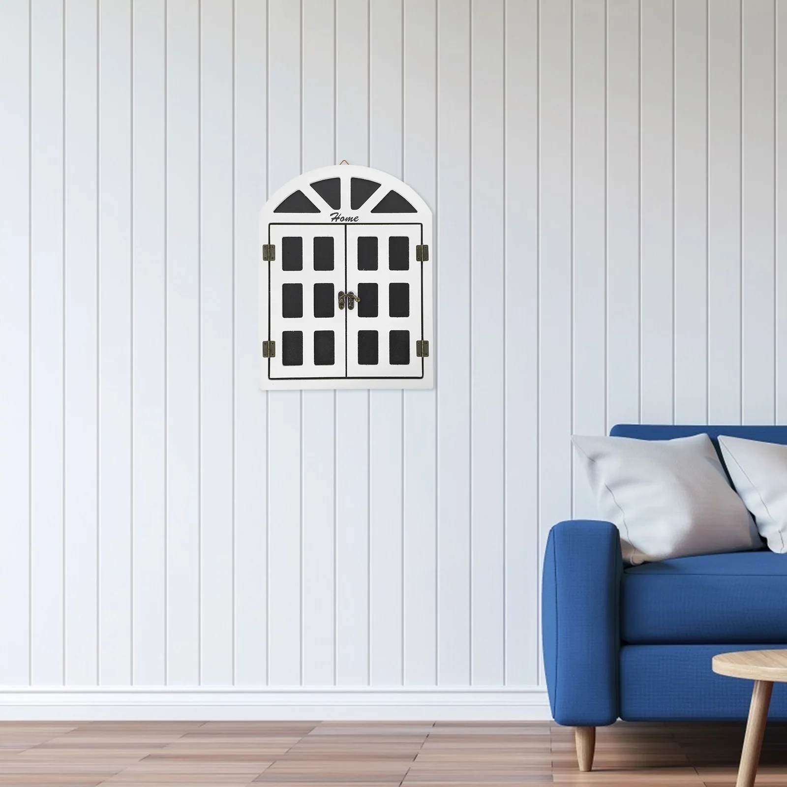 

Wooden Wall Decor Window Chalkboard Brown Small Vintage Message Board for Home Shop Kitchen Garden Party Wedding Blackboard