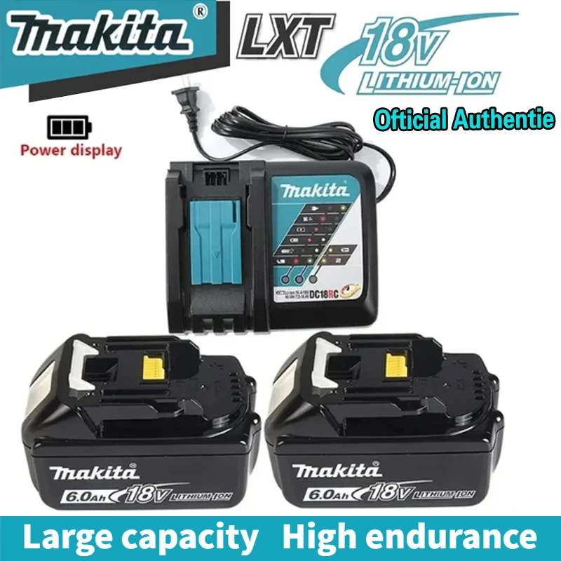 

100% original Makita 18V 6.0Ah Rechargeable Battery ,For Makita BL1840 BL1840B BL1850 BL1850B BL1860 Replaceable LED Lithium-ion