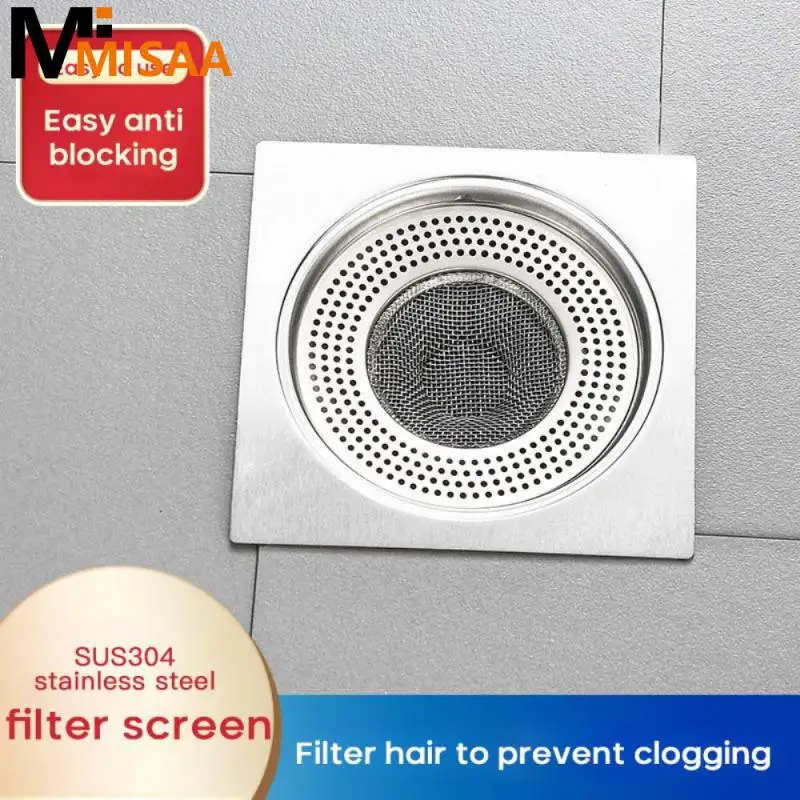 Floor Drain Net Plug Shower Room Anti-blocking Artifact 2023 Wholesale 2023 New Sink Strainer 304 Stainless Steel Sink Mesh