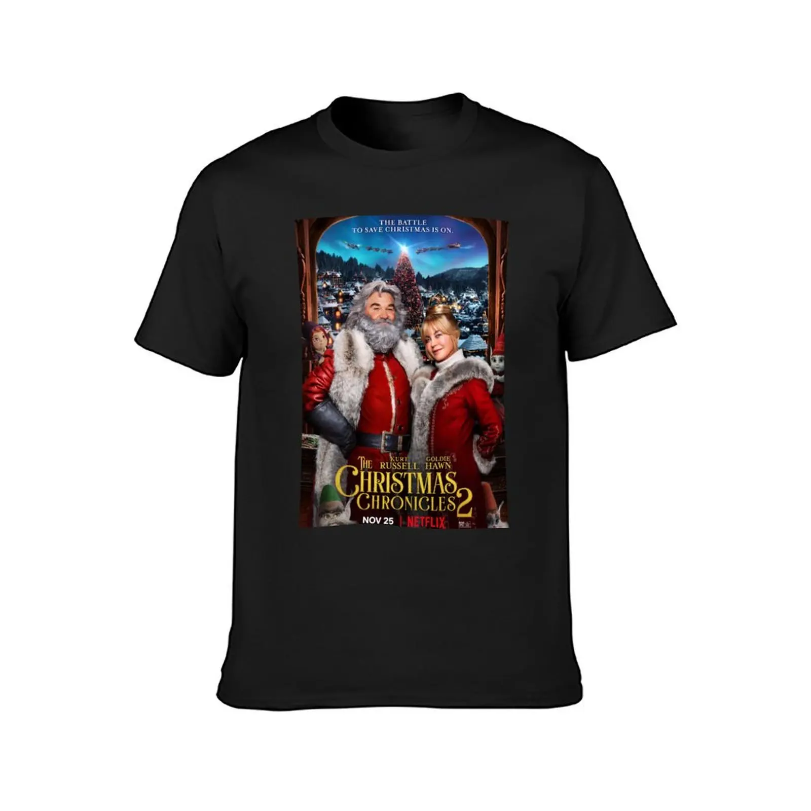 The Christmas Chronicles 2 (2020) T-Shirt customs customizeds heavyweights Men's cotton t-shirt