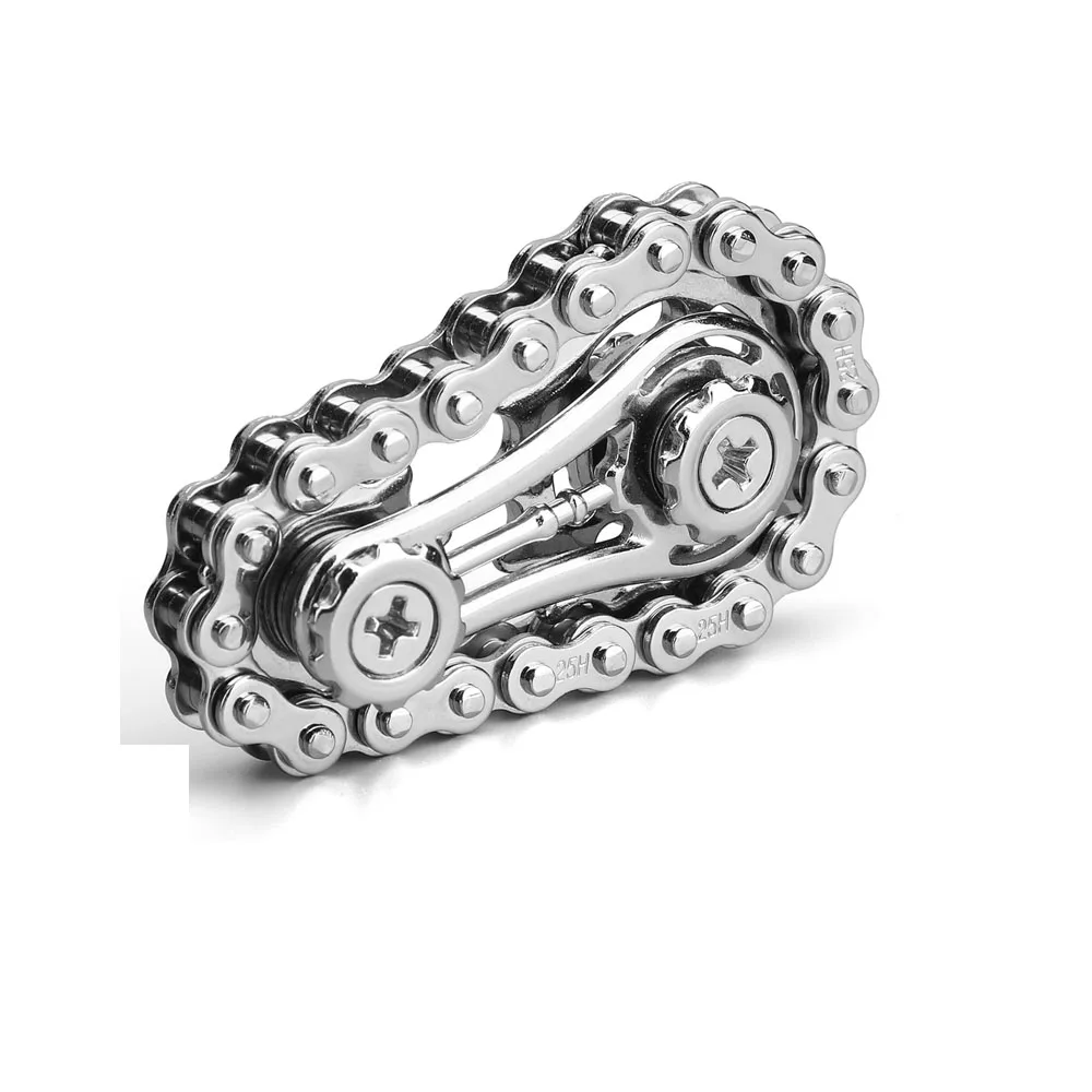 Coole Kettenräder Fidget Gyro Fidget Spinner Antistress Angst Metall Fahrradketten EDC Spinner Fidget Spielzeug für Erwachsene