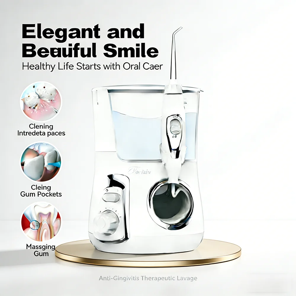 

Профессиональный ирригатор для полости рта Countertop, 800 мл, электрический, 10 режимов, 5 насадок, для ежедневной чистки зубов