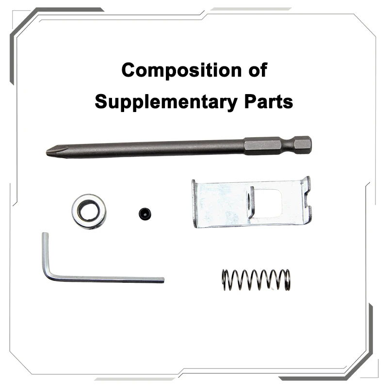 Hexagonal Shank Magnetic Screwdriver Head Fixed Drill Bit Universal Crosshead Power Tool Accessory Spring Type Positioning