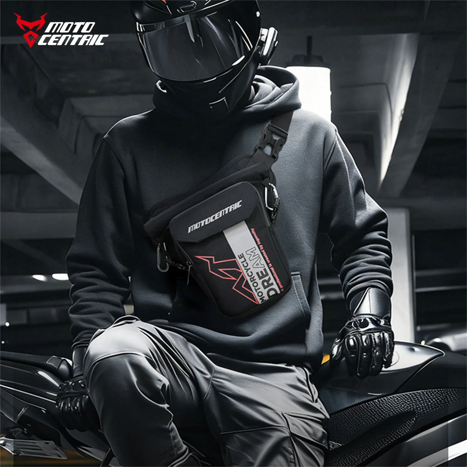 MOTOCENTRIC Multi-Function Motorcycle Drop Leg Bag Waist Bag Waterproof Outdoor Motorbike Riding Crossbody Bags