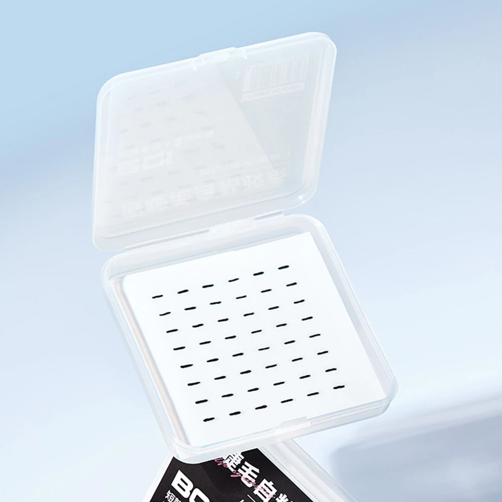 BQI 4mm&6mm False EyeLashes Glue Strips, Black Glue-Free Jelly Self-Adhesive Eyelashes Strips, False Eyelashes Makeup Tools