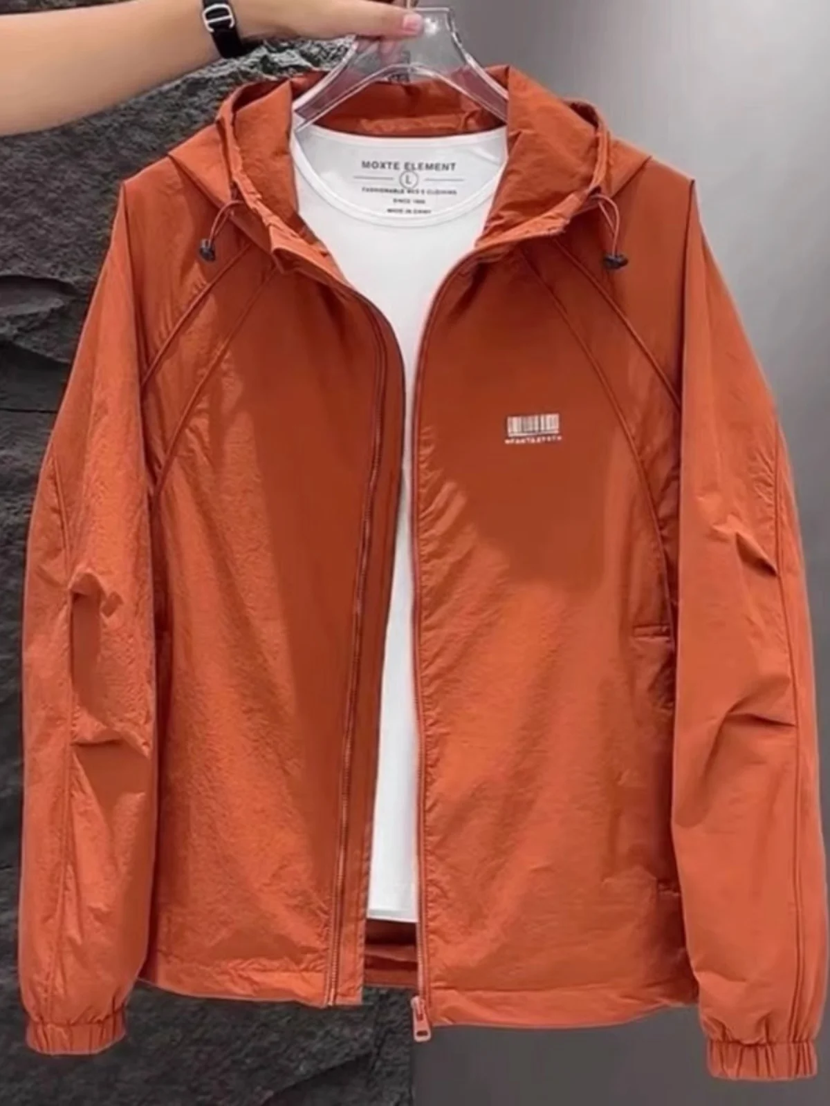 

Мужская модная куртка с капюшоном Advanced Sensation, весна-осень, новая свободная рабочая одежда из полиэфирного волокна, ветрозащитная верхняя одежда