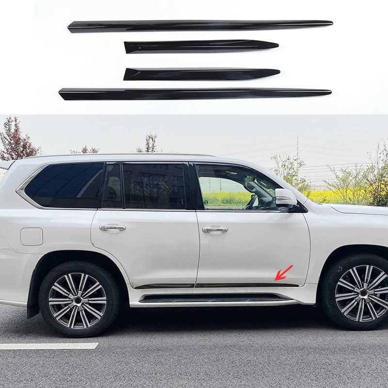 For 2008-2022 Lexus LX 570 LX570 2021 2020 2019 Car Door Anti-Collision Chrome Trim Upgrade Body Kit Modification Accessories