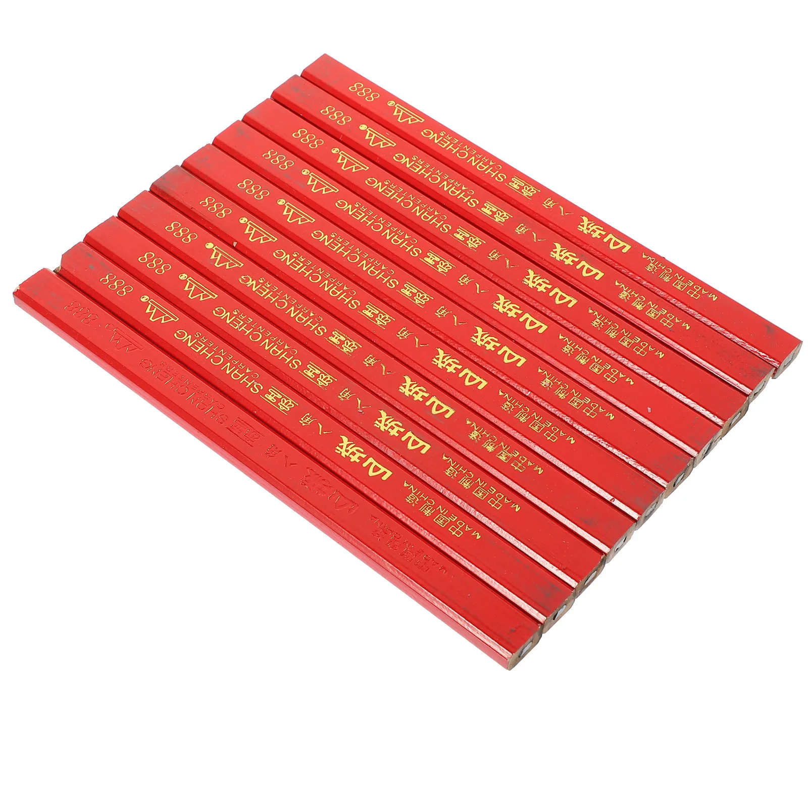 72Pcs Lead Carpenter Pencils Woodwork Marker Octagonal Design Drop Resistant Widely Used Wood Concrete