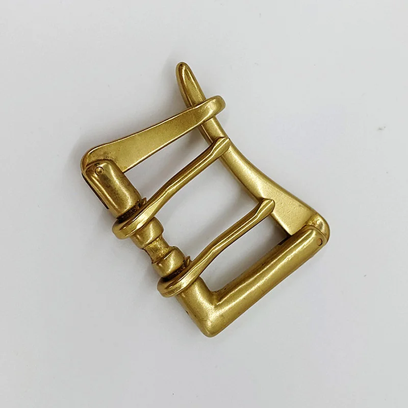 40mm Solid Brass Double Prong two pins Belt Buckle Handmade Jeans Belt Quick Release Men's Belt Buckle Firefighter Buckles