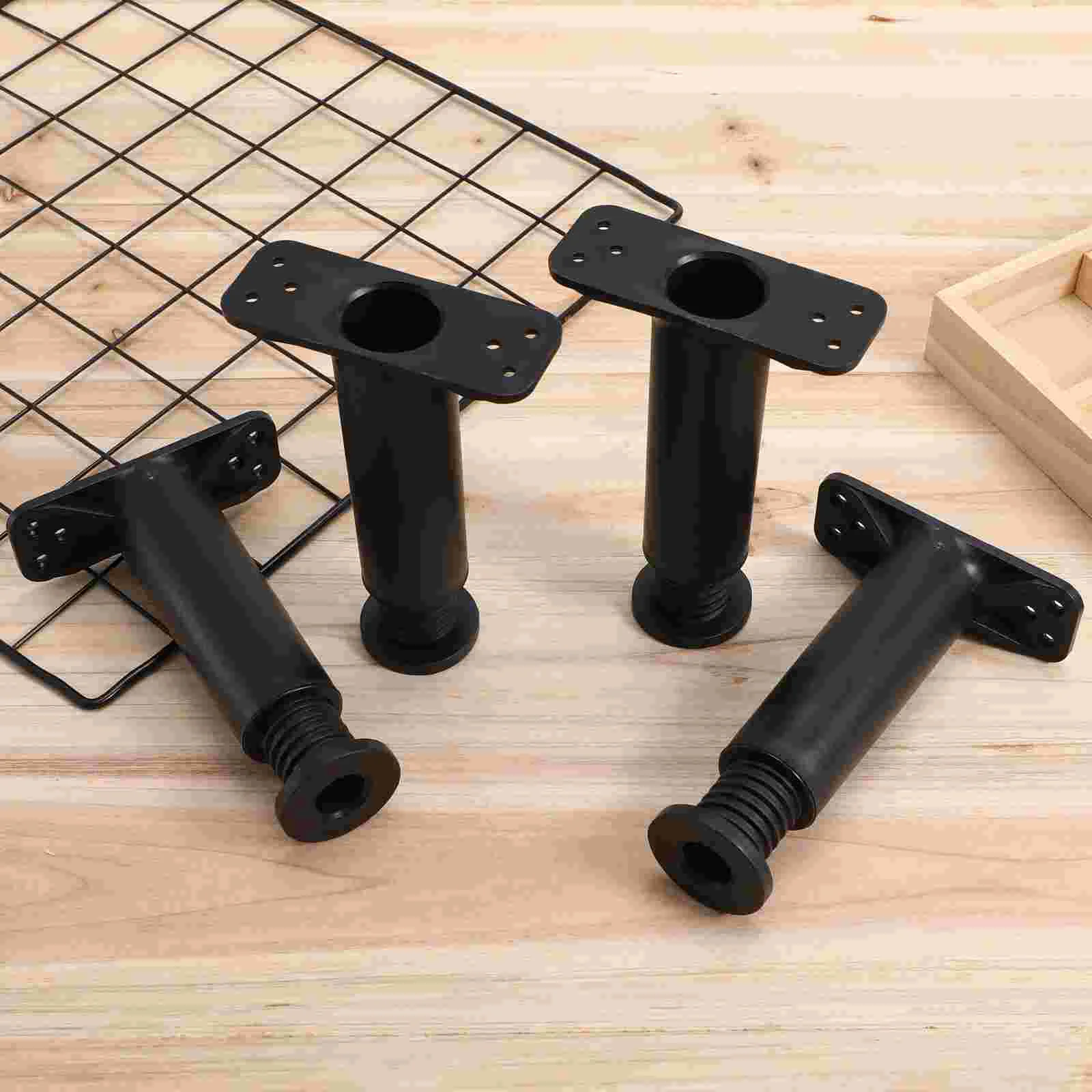 4 Pcs Bed Support Frame Bases Legs for Adjustable Height Metal Desk Camas Frames Twin Replacement Bedstead