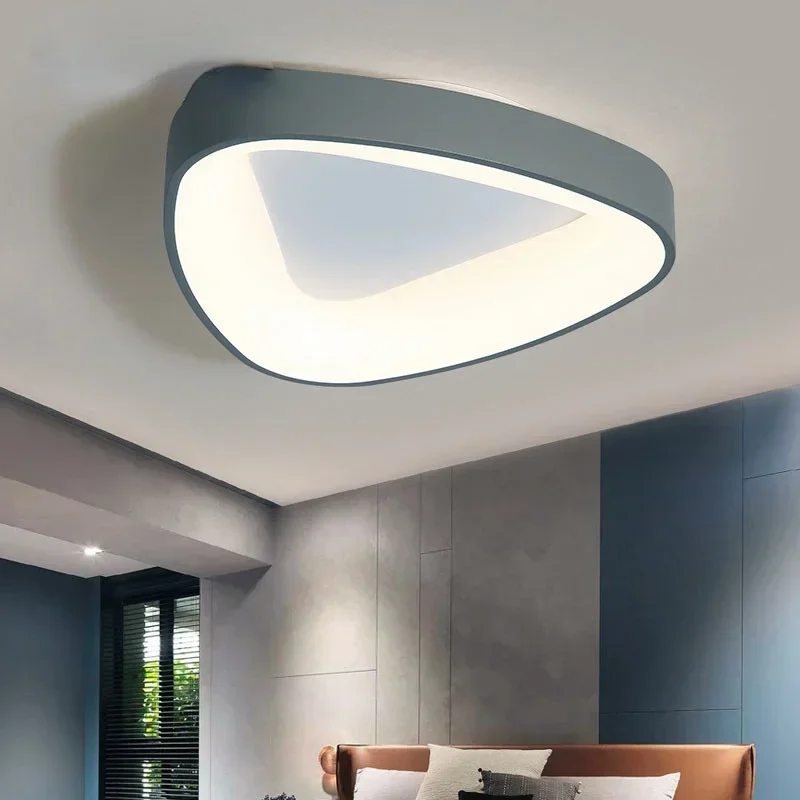 Modern Led Ceiling Light Lustre For Bedroom Dining Child's room Kitchen Clubs Triangle Ceiling Lamp