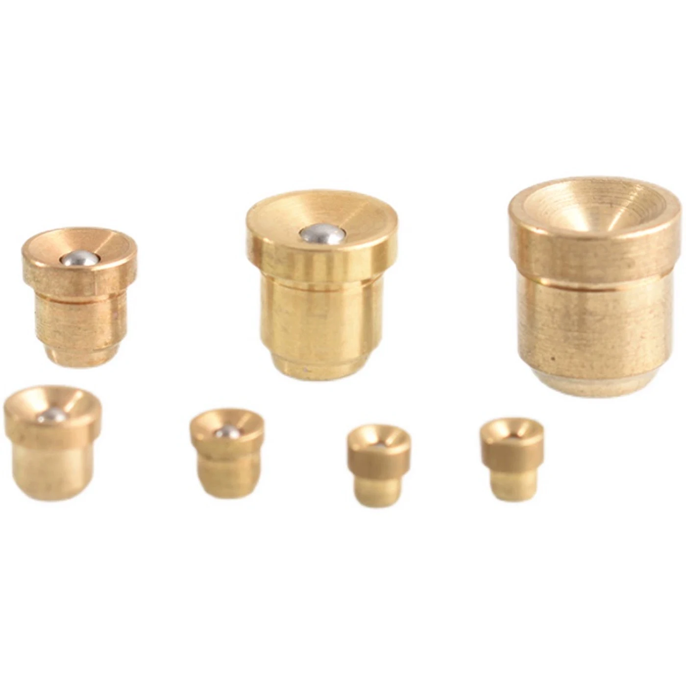 Brass Flanged Oil Cup Threadless Butter Fitter Brass Bowl Funnel Type Flat Fitter Concave M5 M6 M8 M10