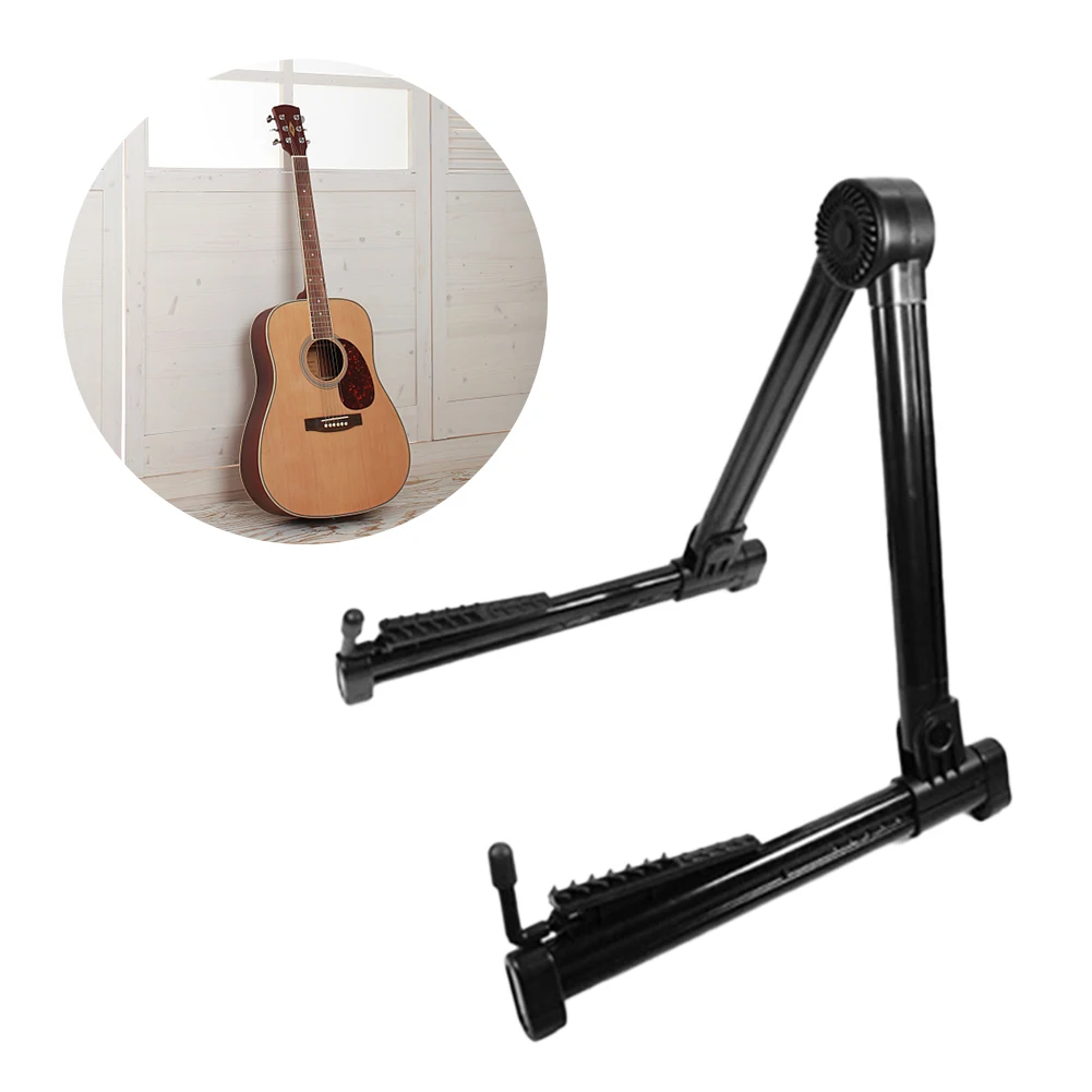 Electric Guitar Stand A-Frame Tripod Instrument Stand Universal Lightweight Foldable Guitar Bracket for Ukulele Violin Mandolin