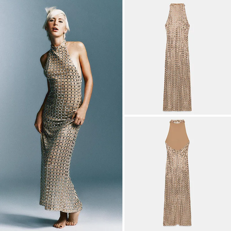 

Новое зимнее поступление, длинная юбка миди Dr Chinese Sle Bright Embellied Me Ne Hanging Dr Ele с высокой талией для женщин