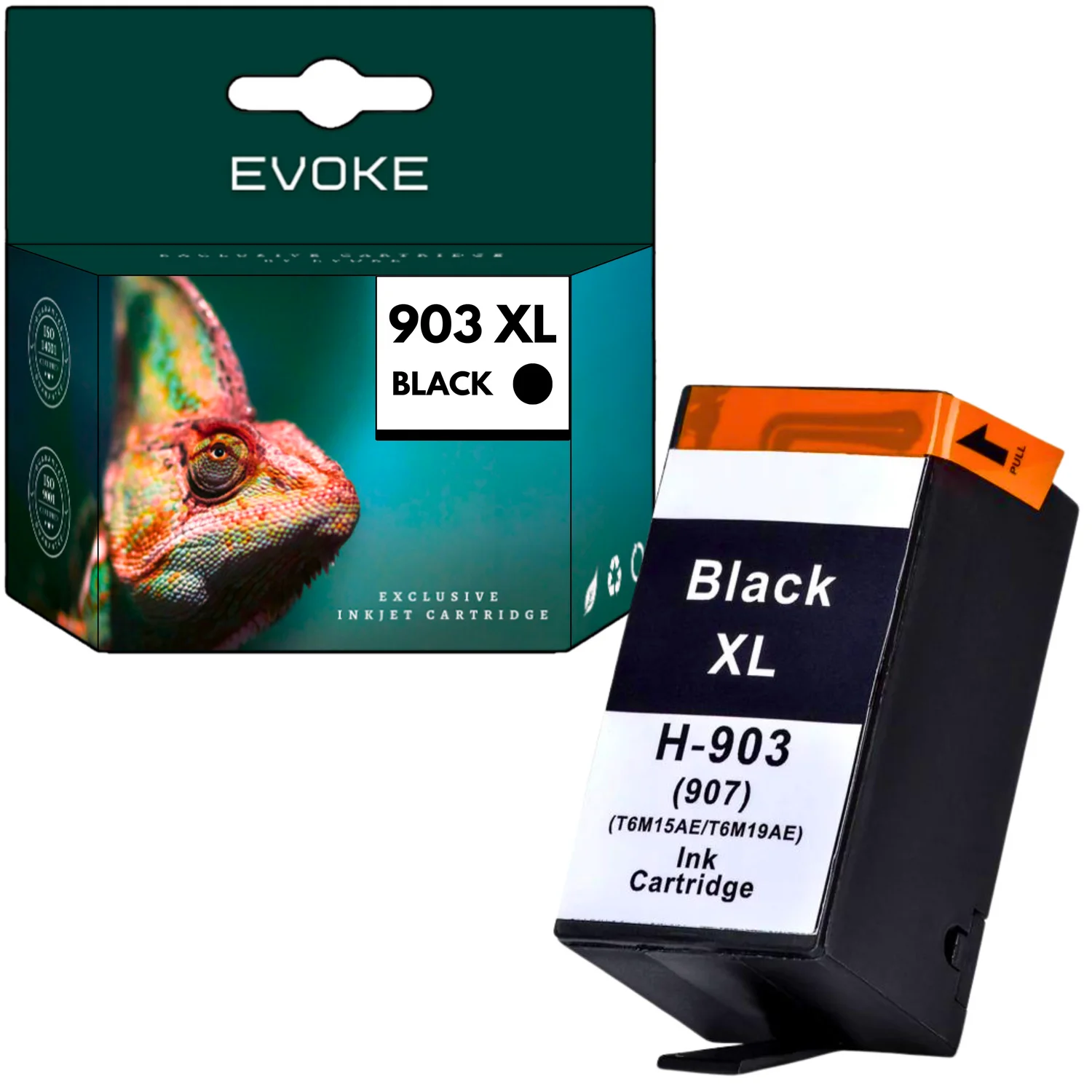 Evoke Compatibele Inkt voor Hp 903XL Hp903 T6M15Ae Zwart 50 ml 1910 Pagina's Officejet Pro 6860 6868 6900 6950 6960 6968 6970 6975 6978