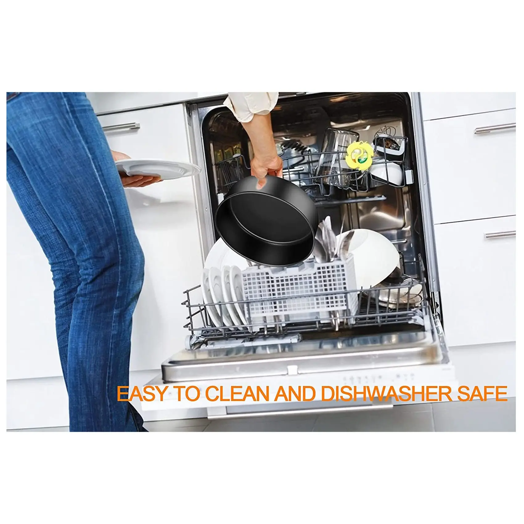 

fitting Air Fryer Accessories for 6. 5 QT and 8 QT Ninja Foodi,Air Fryer Bake Kit , Non-Stick Coating,Dishwasher Safe-hot parts