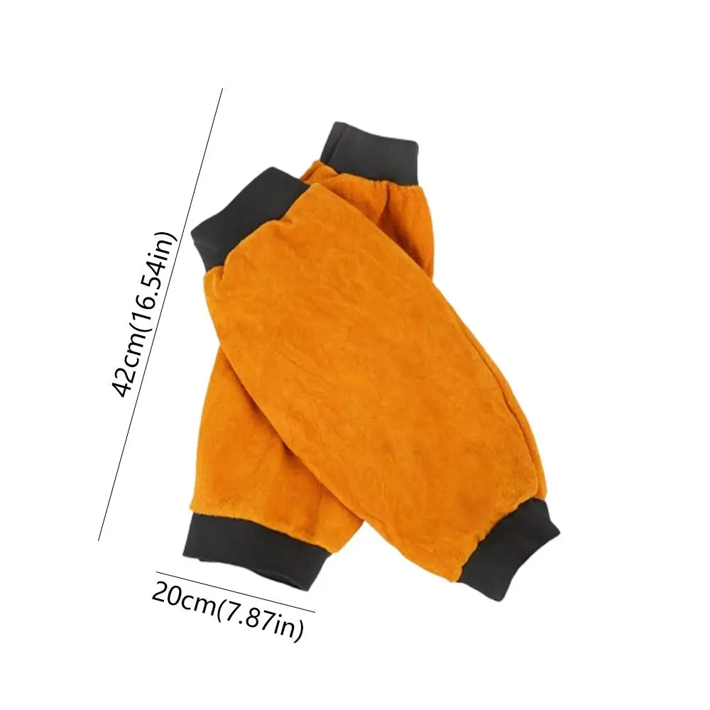 Non-stick Liner Electric Welding Sleeves Heat Flame Resistant Anti-scalding Welding Arm Protector Thickened Elastic Cuff