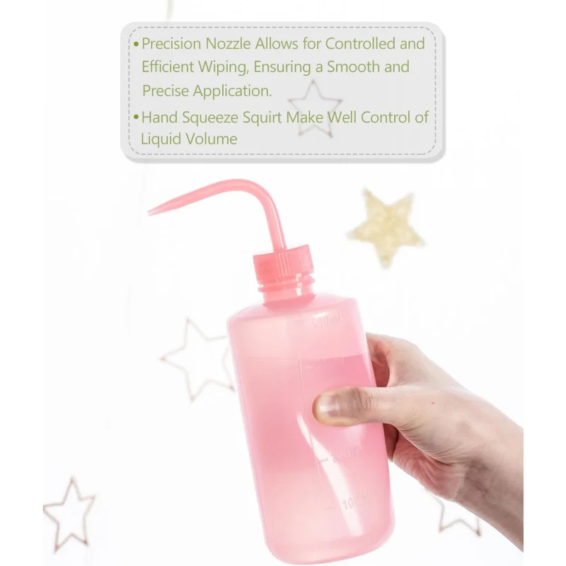 250ml tattoo wash bottle squeeze water squirt bottle succulent watering, safety rinse watering tools, tattoo supplies 2pc