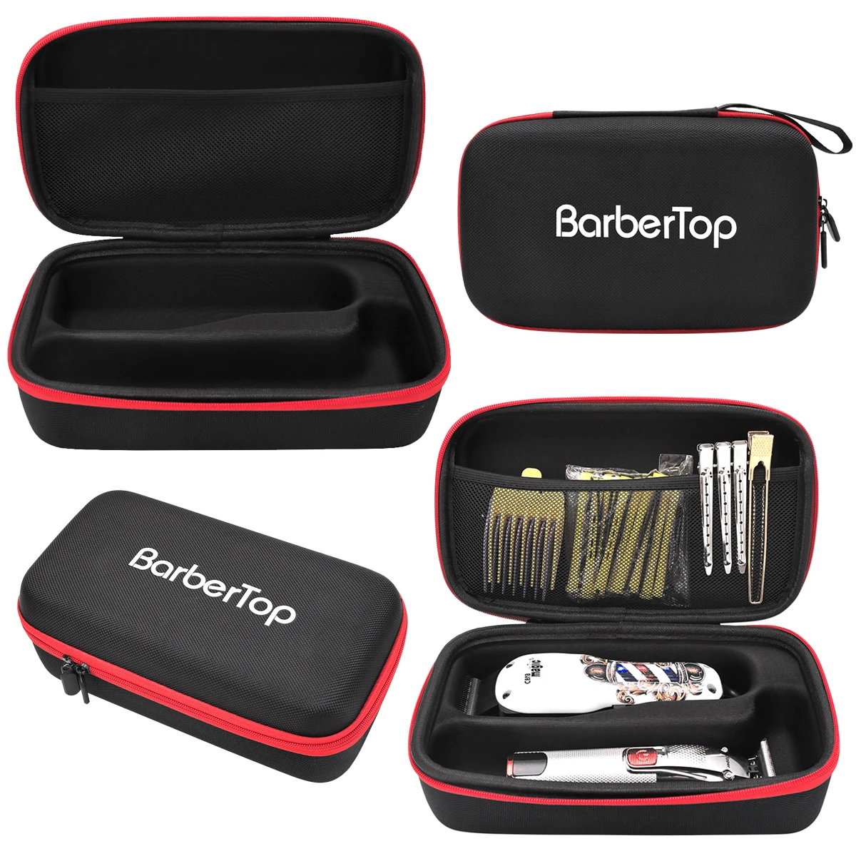 Barbearia Haircut Travel Suitcase, Clippers Elétrica Bag, Pro Cabeleireiro Pentes, Ferramentas Estojo De Armazenamento, Salon Styling Handbag