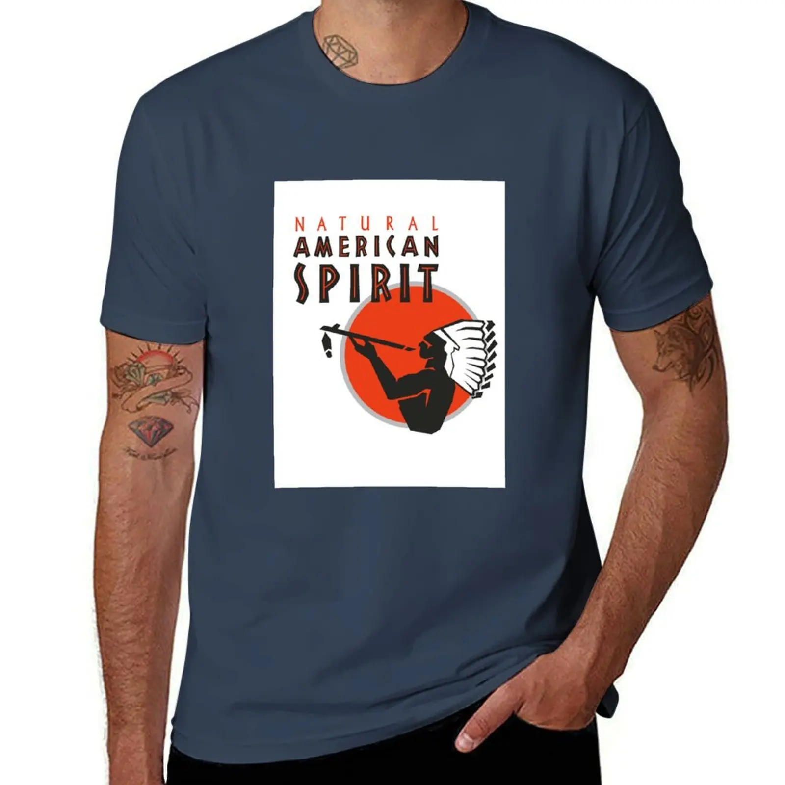 

Spirits American Cigarettes T-Shirt Simple Graphic Design T-Shirt