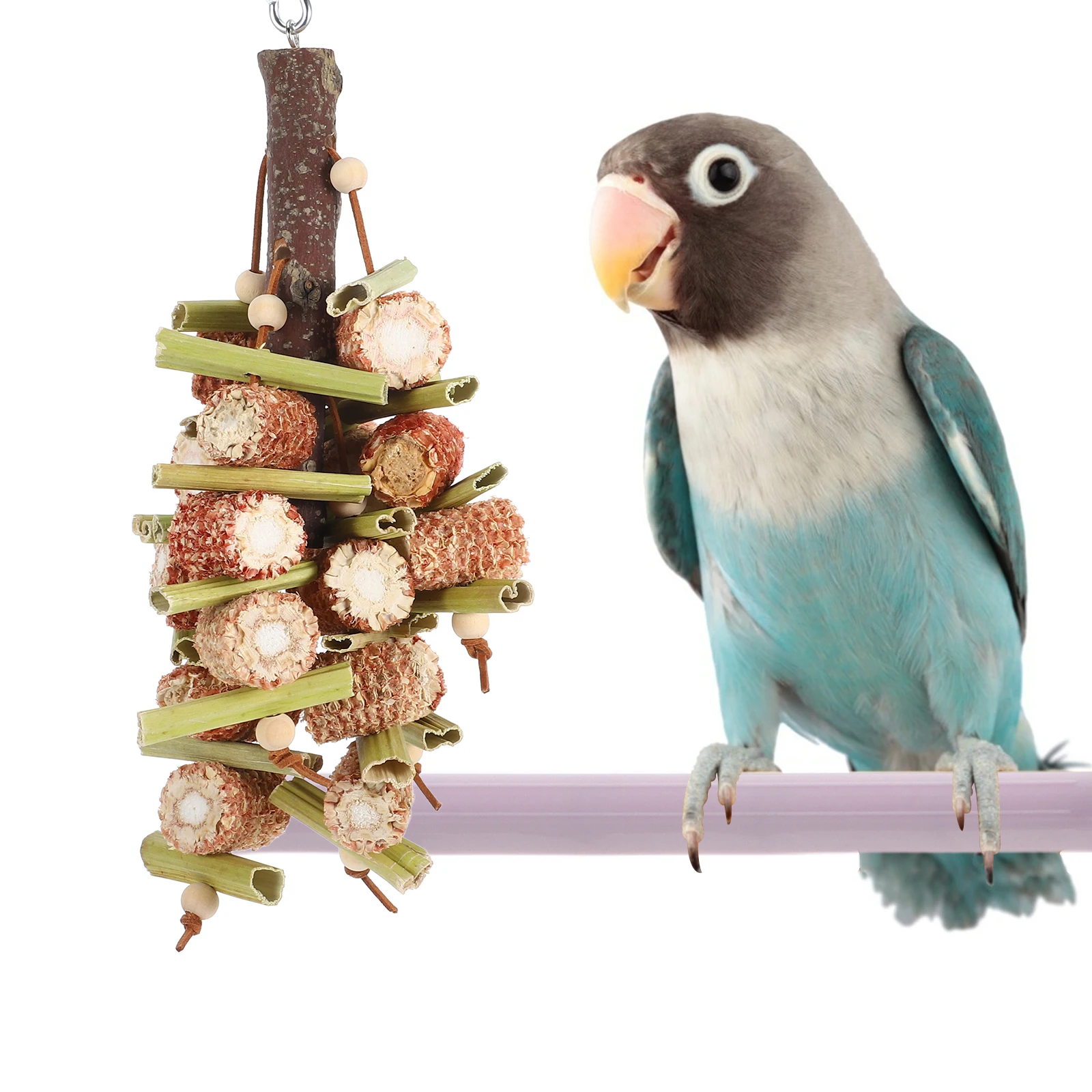 

20Pcs Bird Perch Stand for Cage Macaron Color Plastic Perches for Parrots Small Birds Antislip Comfortable Grinding Resting Play