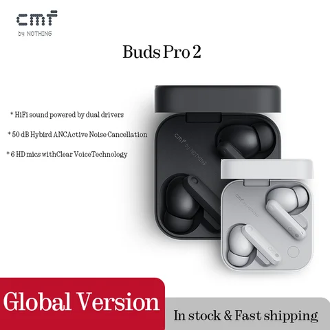 CMF Buds Pro 2 - беспроводные наушники с высоким качеством звука — внешний вид товара