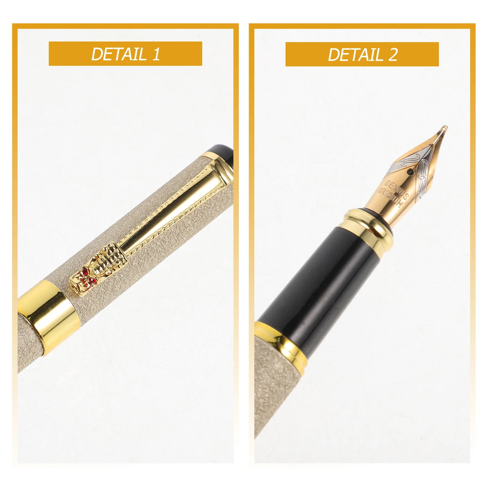 

Portable Iron Fountain Pen Multipurpose Design for Writing Drawing School Home Business Gifts Fountain Pen Students Stationery