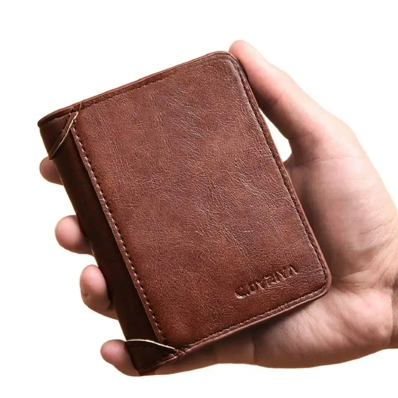 

Men's Wallet PU Leather Credit Card Holder Purse Men Cardholder Moneybag Small Handbag